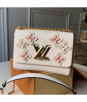 Louis Vuitton Flower Twist MM in Epi Leather M53762 White 2019 (KD-9042614 )