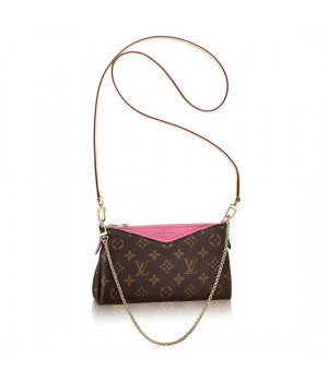 Louis Vuitton M41483 Pallas Clutch Crossbody Bag Monogram Canvas