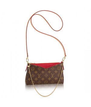 Louis Vuitton M41638 Pallas Clutch Crossbody Bag Monogram Canvas