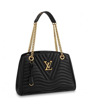 Louis Vuitton Black New Wave Chain Tote M51496