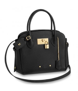 Louis Vuitton Black Milla PM Bag Veau Nuage M51684
