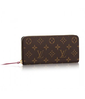 Louis Vuitton M60742 Clemence Wallet Monogram Canvas