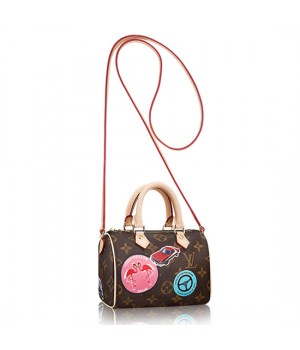Louis Vuitton M62208 Nano Speedy Crossbody Bag Monogram Canvas