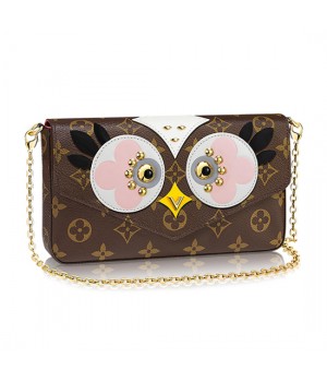 Louis Vuitton M62415 Pochette Felicie Chain Wallet Monogram Canvas