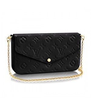 Louis Vuitton M64064 Pochette Felicie Chain Wallet Monogram Empreinte Leather