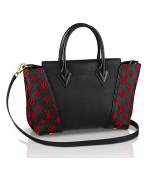 Louis Vuitton M94608 W BB Tote Bag Monogram Velours Veau Cachemire Magnolia Leather