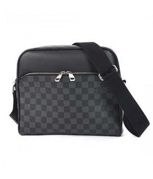 Louis Vuitton N41408 Dayton Reporter PM Messenger Bag Damier Graphite Canvas