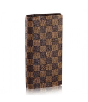 Louis Vuitton N60017 Brazza Wallet Damier Ebene Canvas