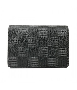 Louis Vuitton N63338 Enveloppe Carte De Visite Damier Graphite Canvas