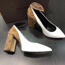 Louis Vuitton Gamble Diva Pump In Monogram Canvas & White Leather (GD5023-7041708 )