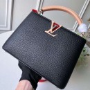 Louis Vuitton Taurillon Calfskin Multicolor Capucines BB Bag M94586 Noir/Red/Nude 2019 (F-9010241 )