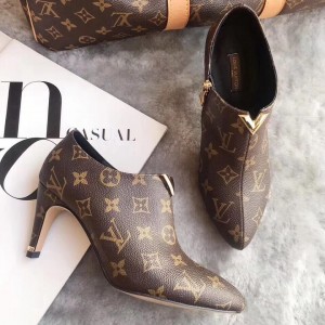 Louis Vuitton Lookat Monogram Canvas Ankle Boot  (LG-8030110 )