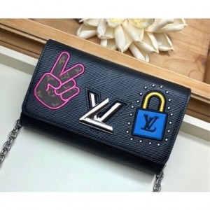 Louis Vuitton Twist Chain Wallet in Epi Leather M63320 Black 2019 (JCP-9021408 )