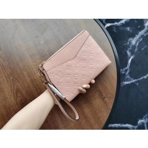 Louis Vuitton Original Monogram Empreinte Clutch bag MELANIE M68705 pink