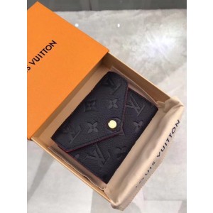 Louis Vuitton Original Monogram Empreinte Wallet M58439 Navy Blue