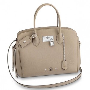 Louis Vuitton Tourterelle Milla MM Bag Veau Nuage M55023