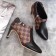 Louis Vuitton Lookat Black Calfskin & Damier Ebene Canvas Ankle Boot  (LG-8030112 )